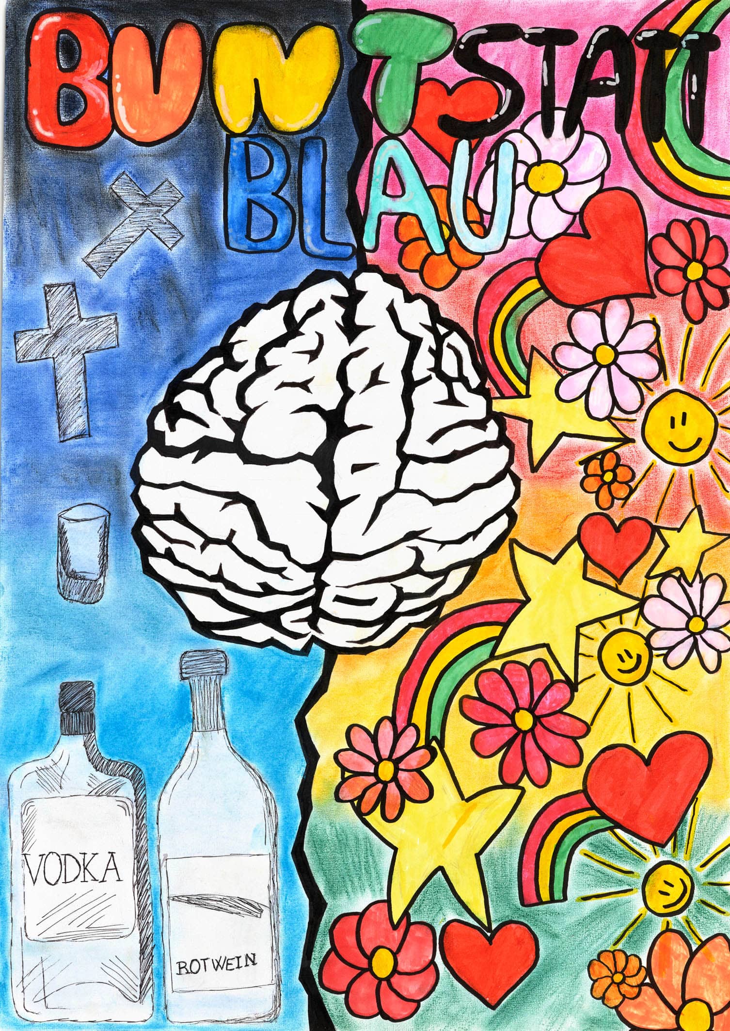 Motivbild Kampagne "bunt statt blau"