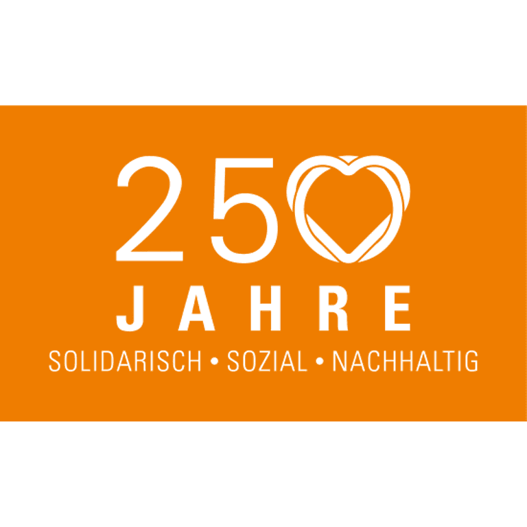 Logo zum Jubiläum 250 Jahre DAK - solidarisch, sozial, nachhaltig