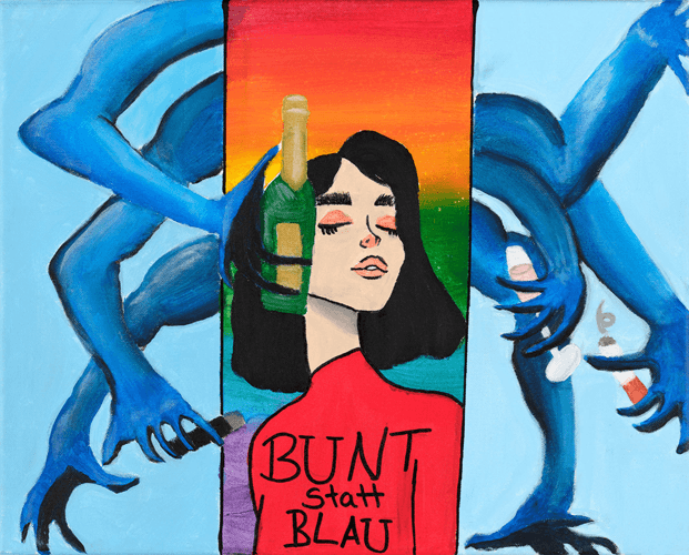 Motivbild Kampagne "bunt statt blau"