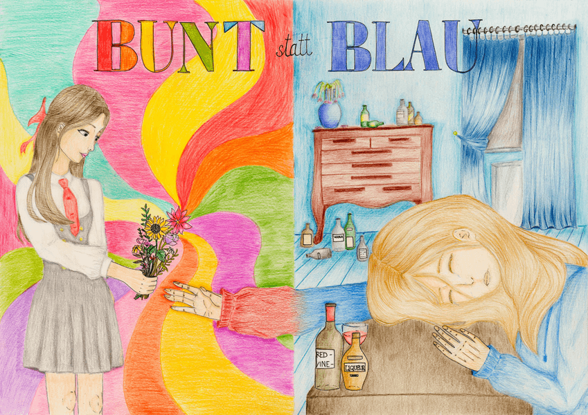 Motivbild Kampagne "bunt statt blau"