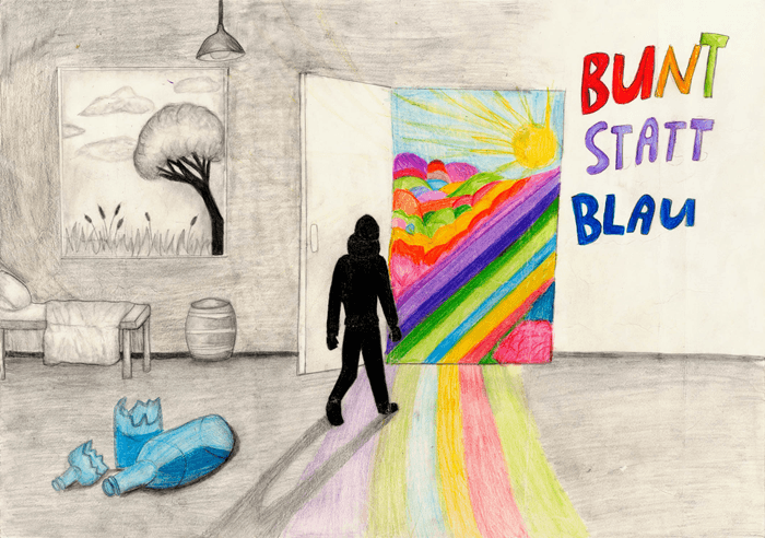 Motivbild Kampagne "bunt statt blau"