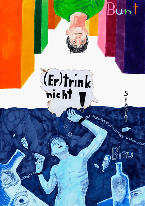 Motivbild Kampagne "bunt statt blau"