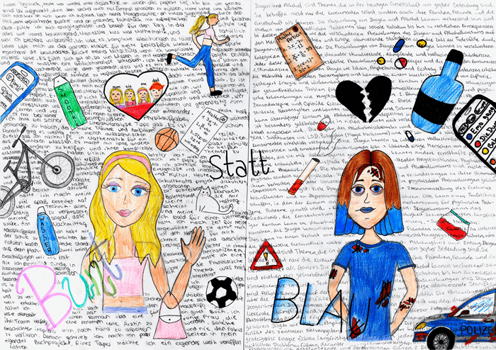 Motivbild Kampagne "bunt statt blau"