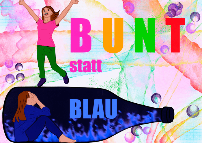 Motivbild Kampagne "bunt statt blau"