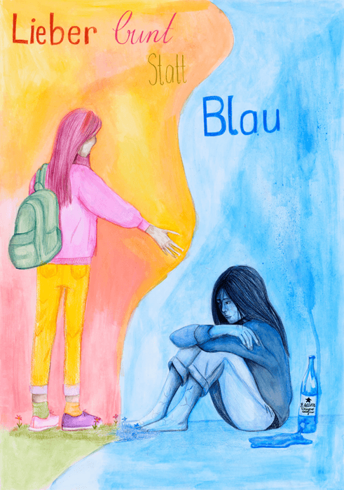 Motivbild Kampagne "bunt statt blau"