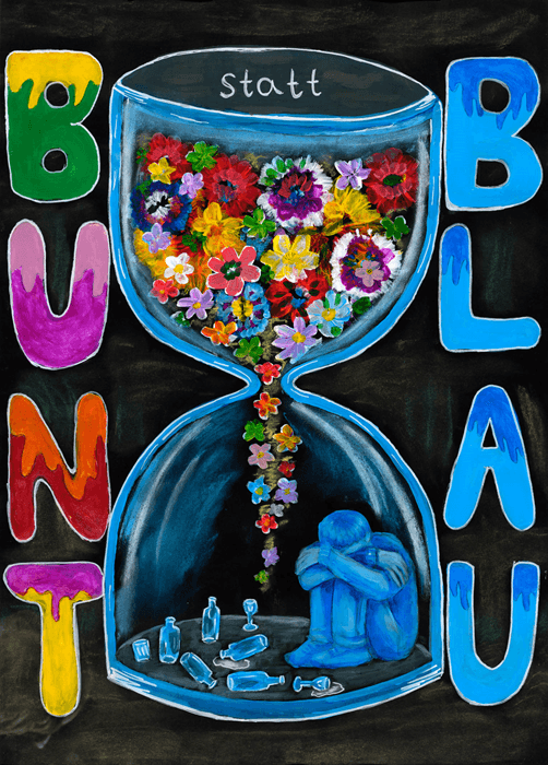 Motivbild Kampagne "bunt statt blau"