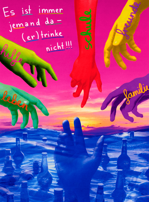 Motivbild Kampagne "bunt statt blau"