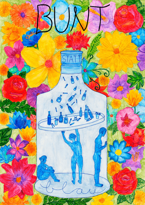 Motivbild Kampagne "bunt statt blau"