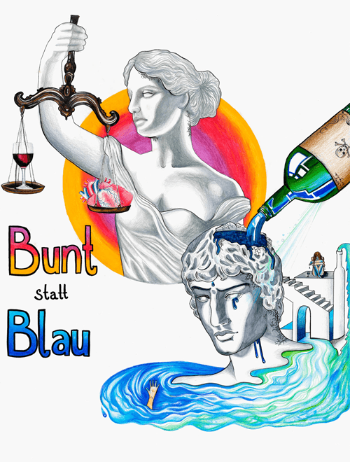 Motivbild Kampagne "bunt statt blau"
