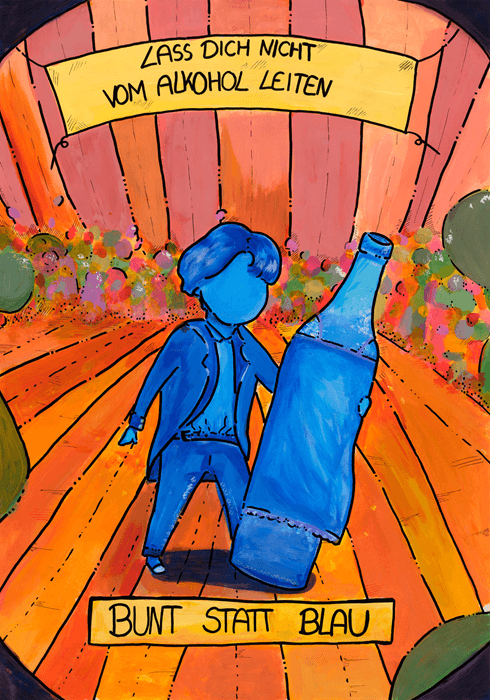 Motivbild Kampagne "bunt statt blau"