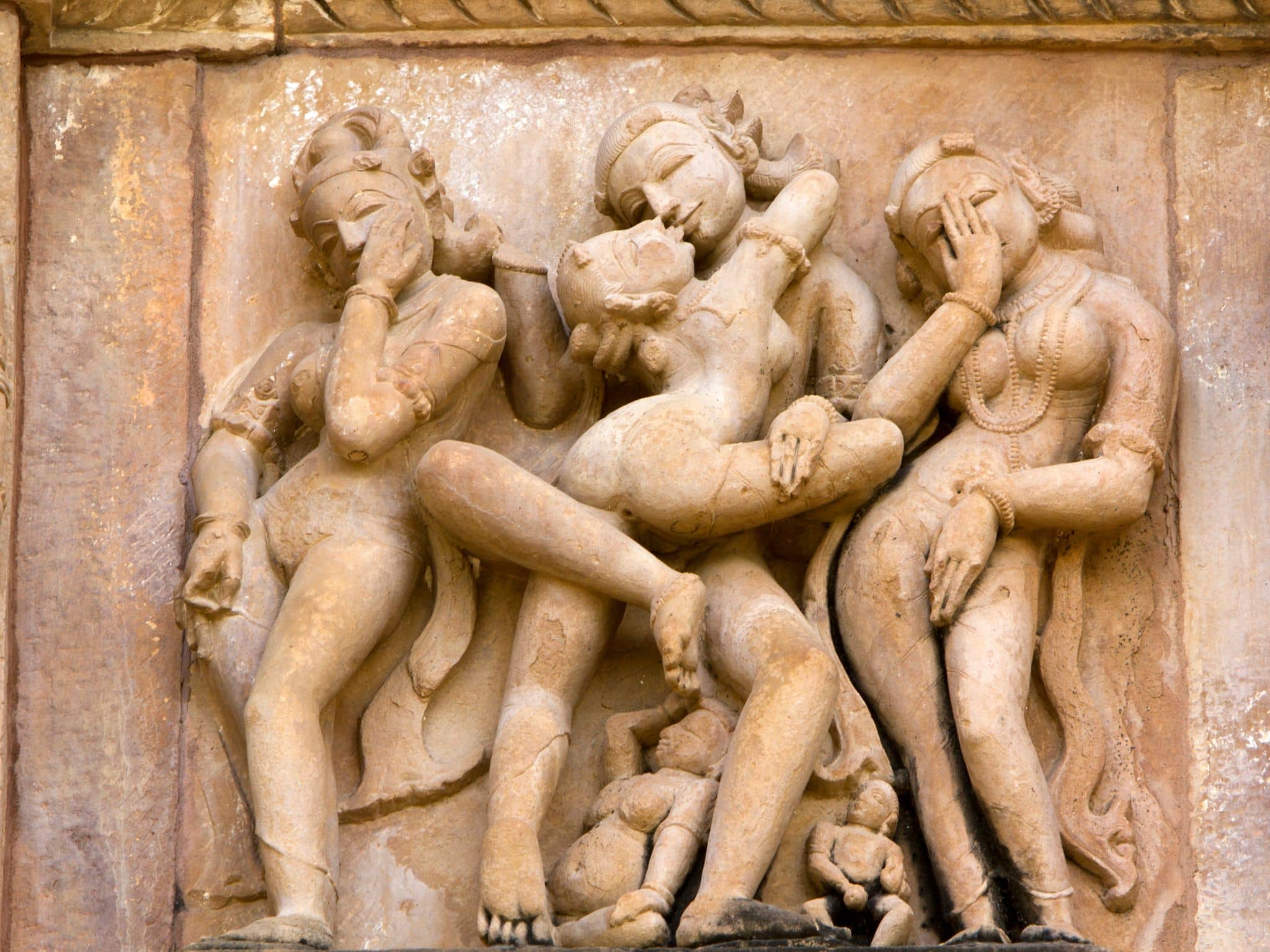 Kamasutra-Sex: In Stein gemeißelte Liebende