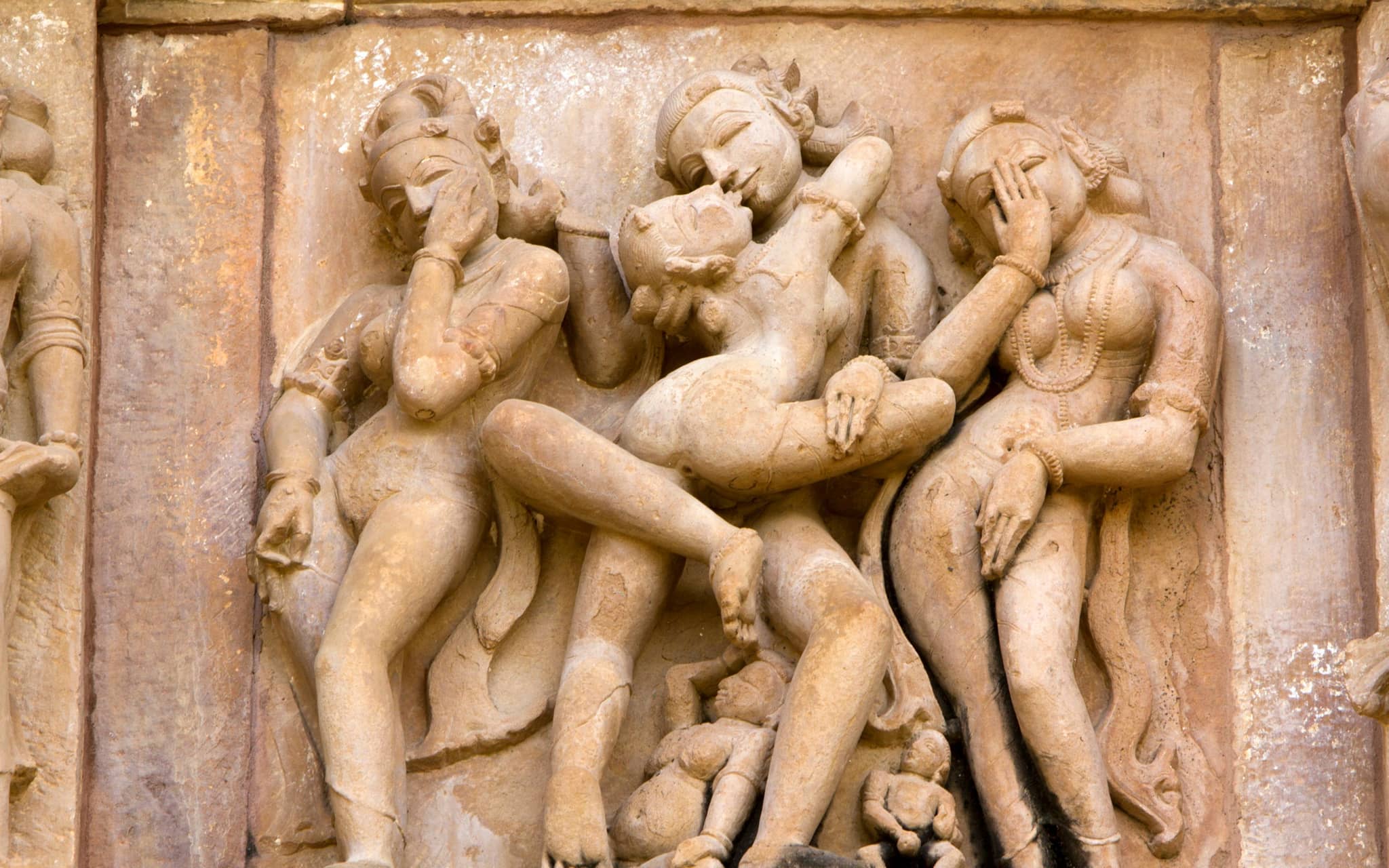 Kamasutra-Sex: In Stein gemeißelte Liebende