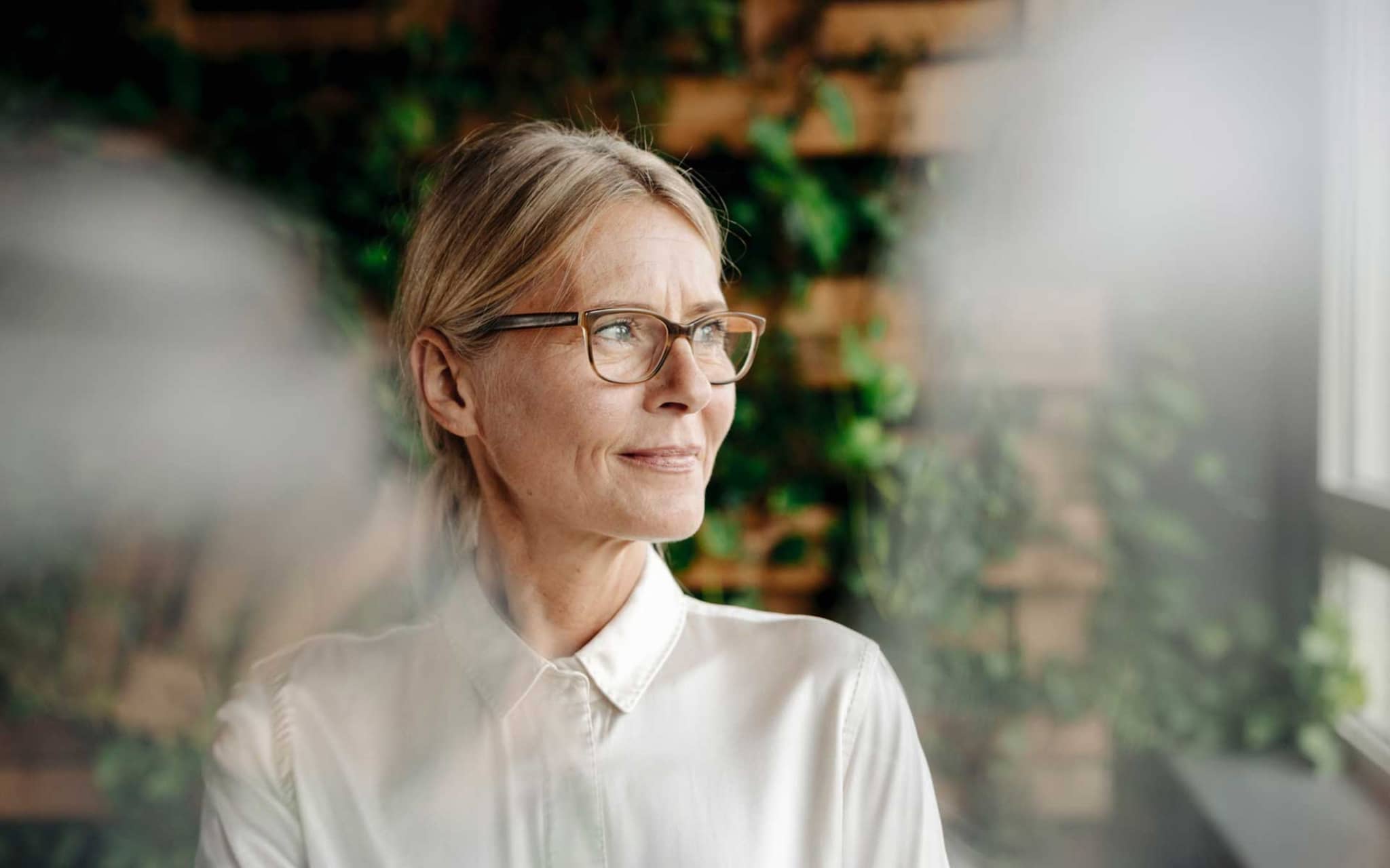 Osteoporose: Frau über 50 Jahre, ein Alter, in dem der Knochenabbau voranschreitet