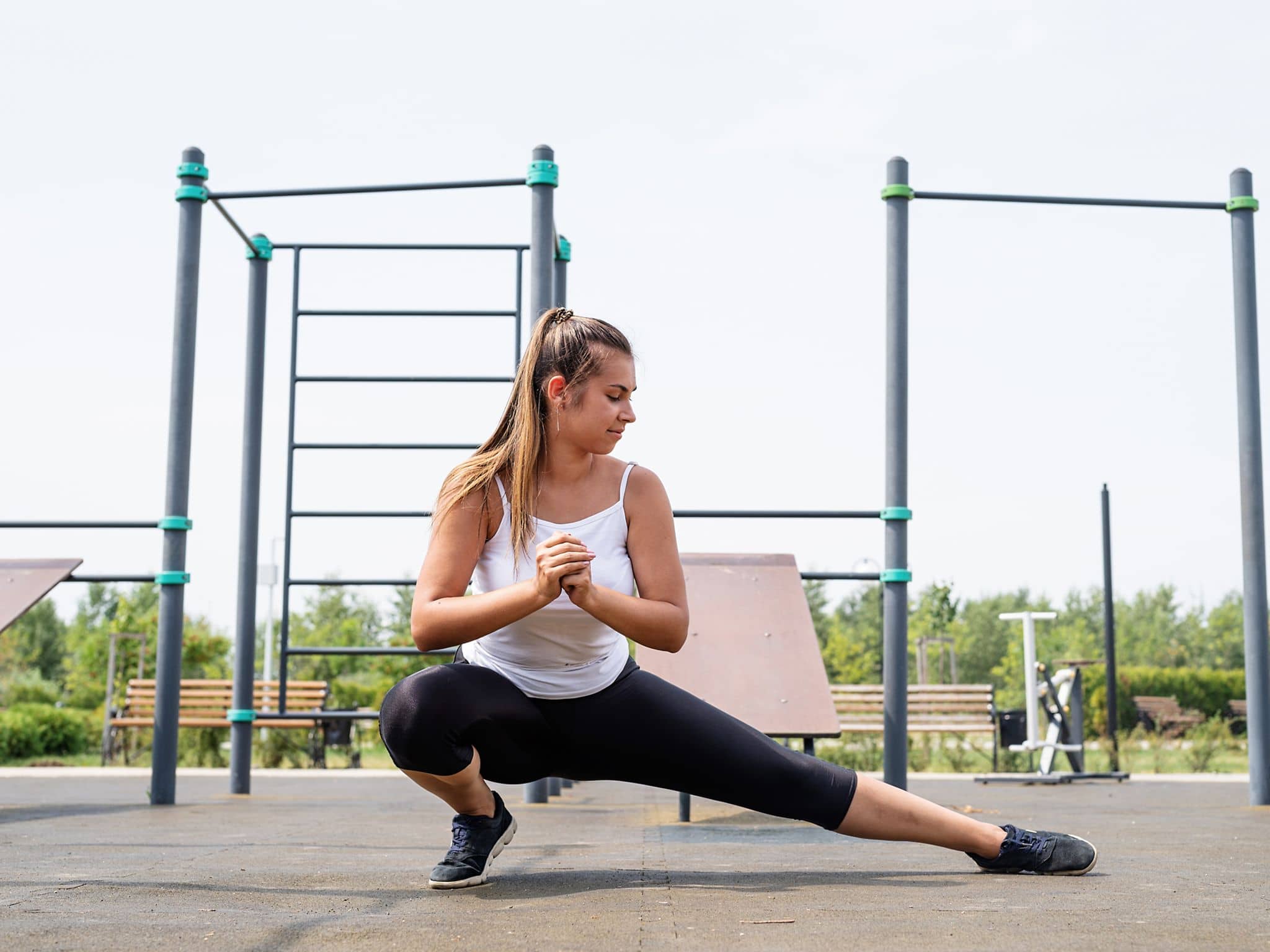 Neuroathletik: Frau bei neuroathletischer Übung.
