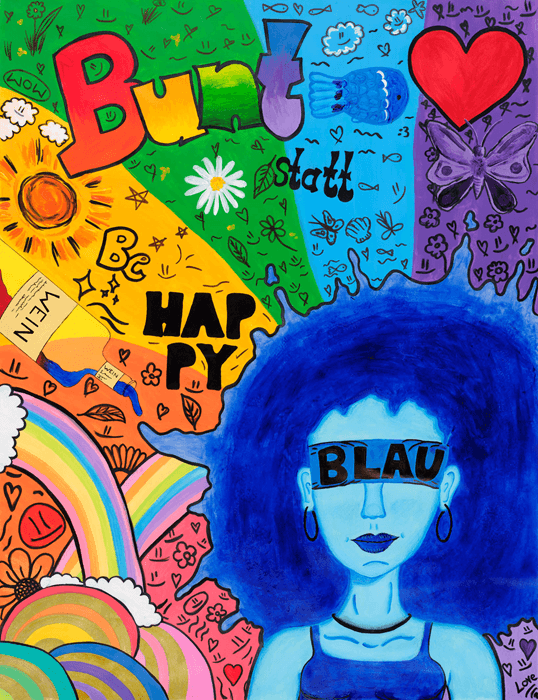 Motivbild Kampagne "bunt statt blau"