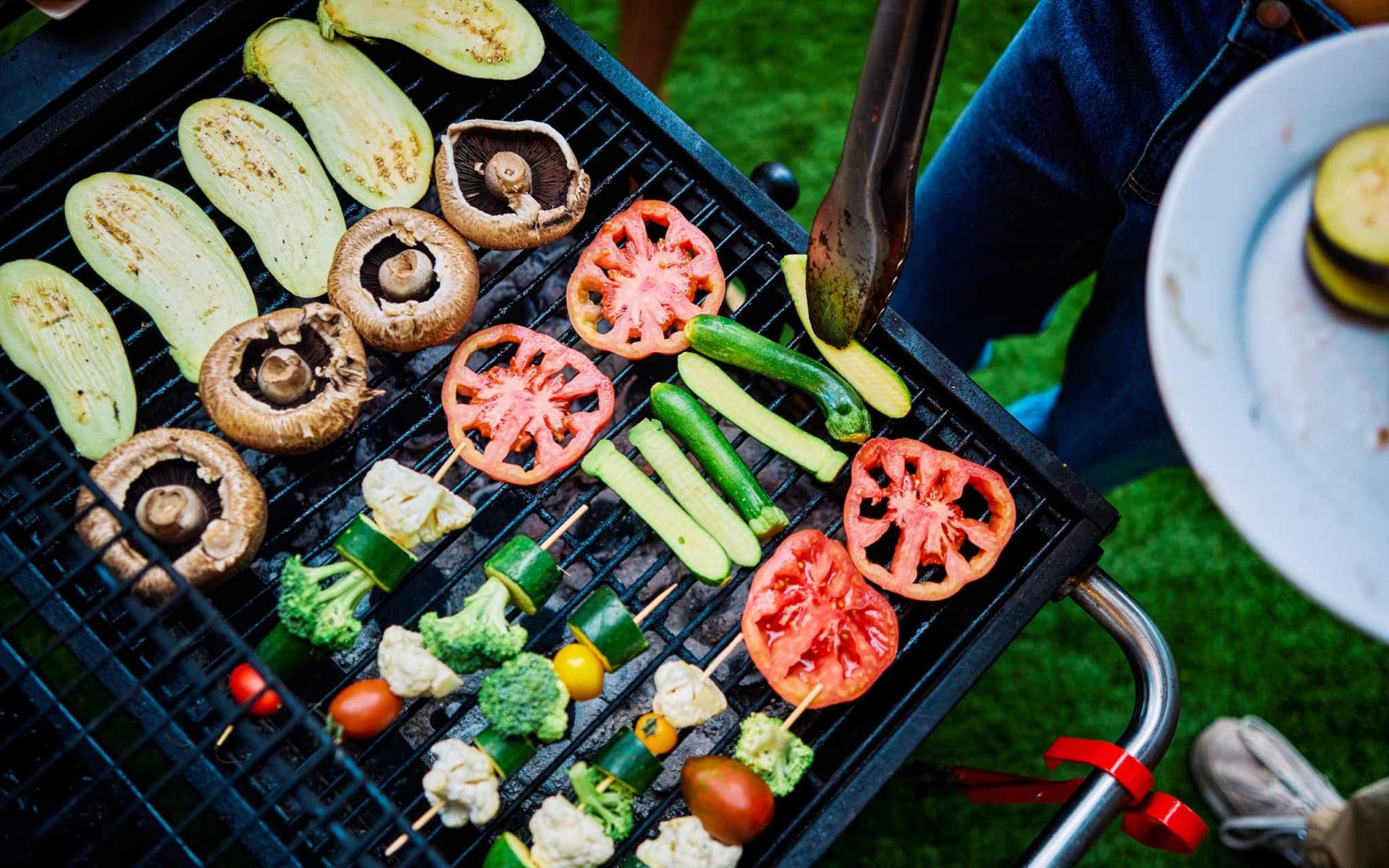 Gemüse auf dem Grillrost