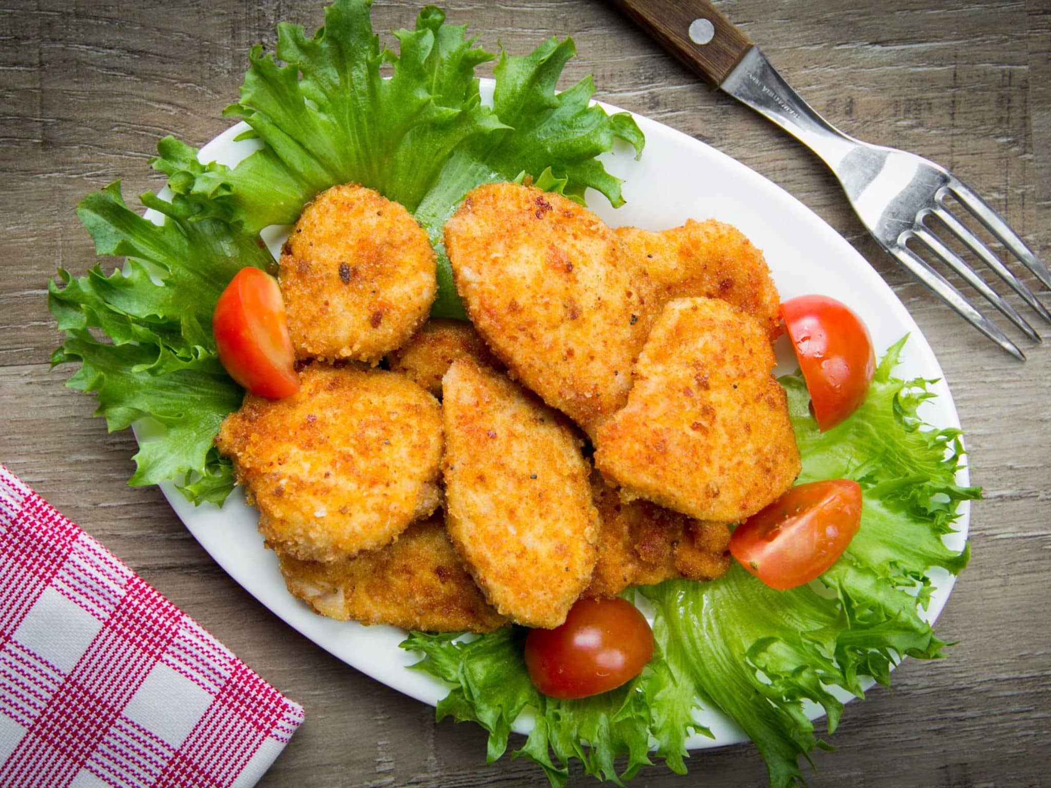 Schnitzel mit Gemüse
