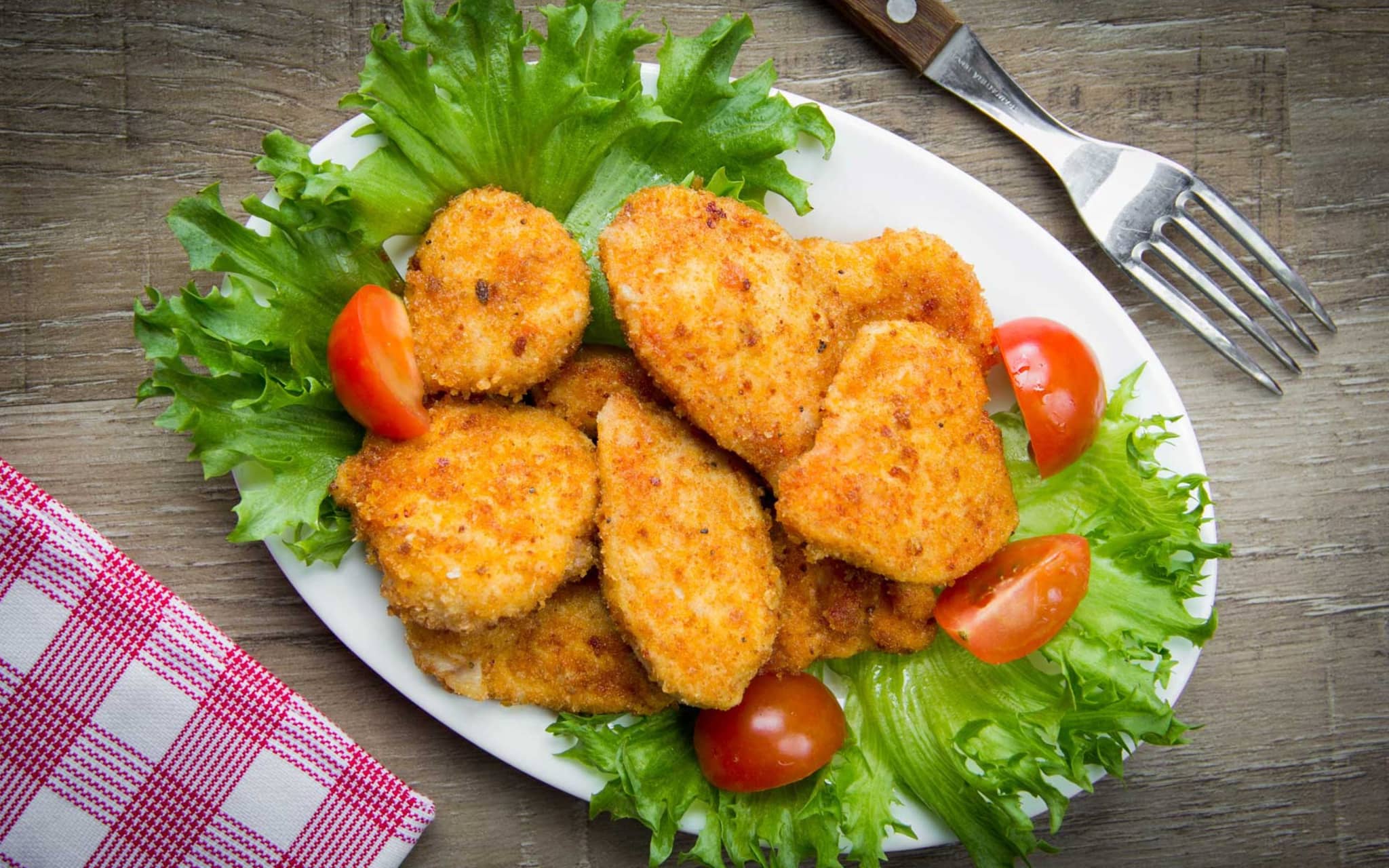 Schnitzel mit Gemüse