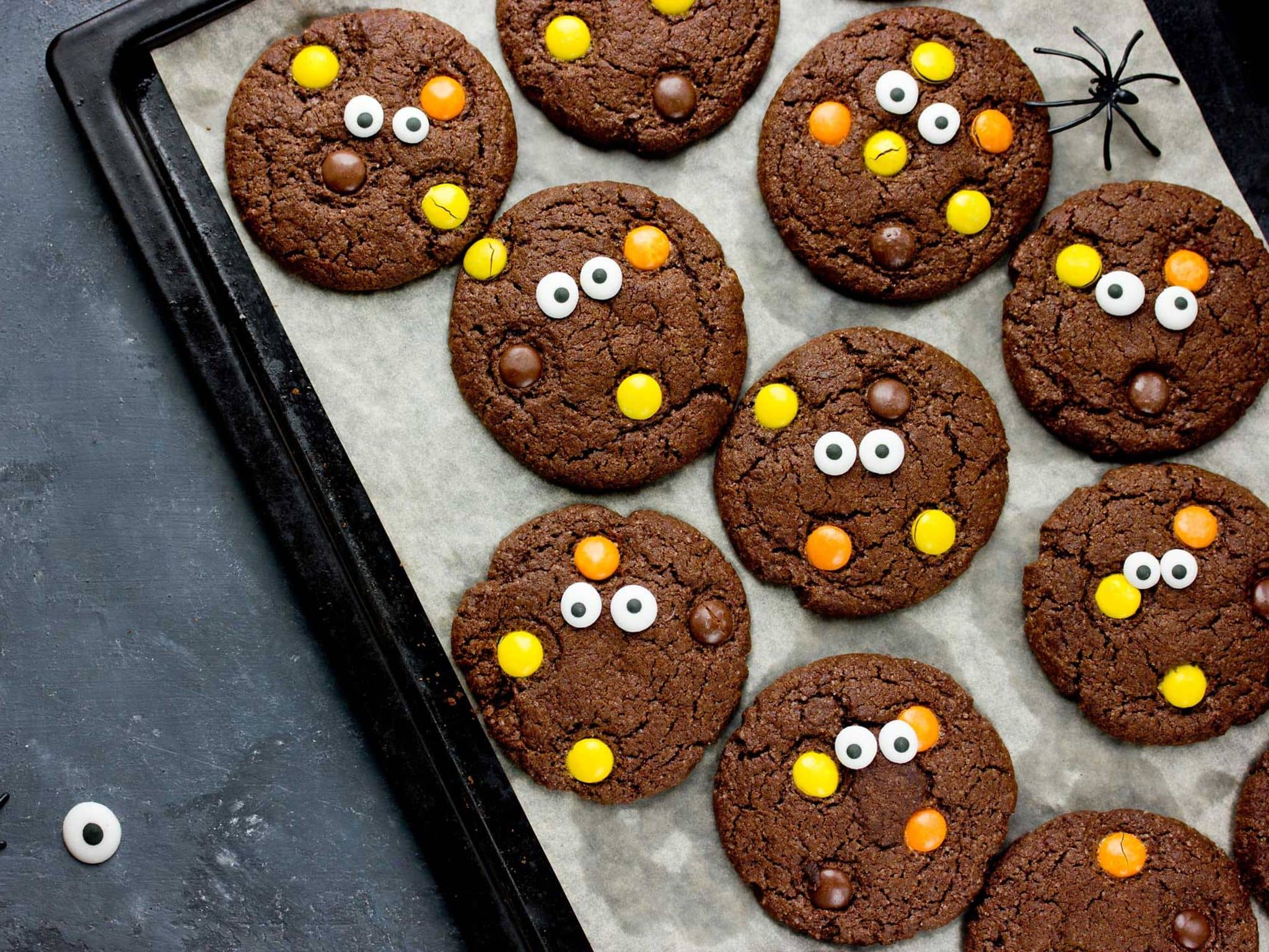 Halloween-Kekse mit Augen