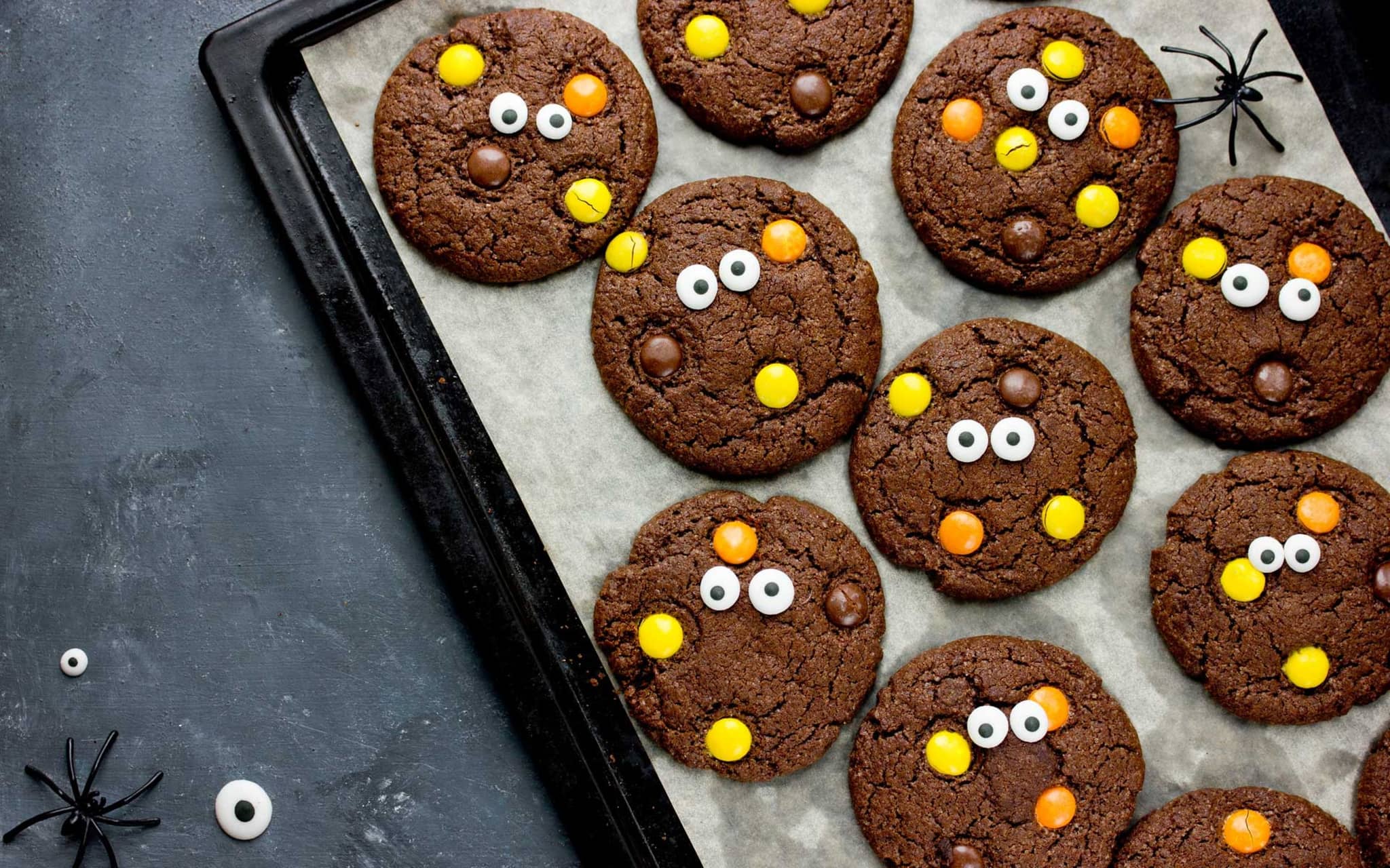 Halloween-Kekse mit Augen