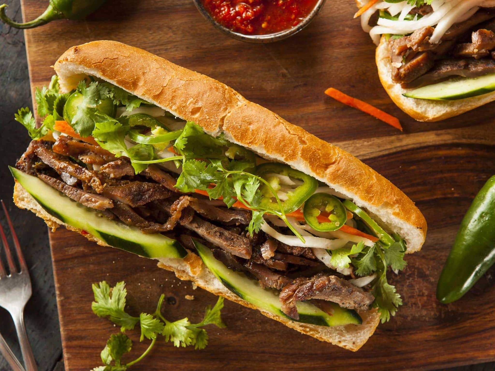Banh mi: Sandwich mit Fleisch