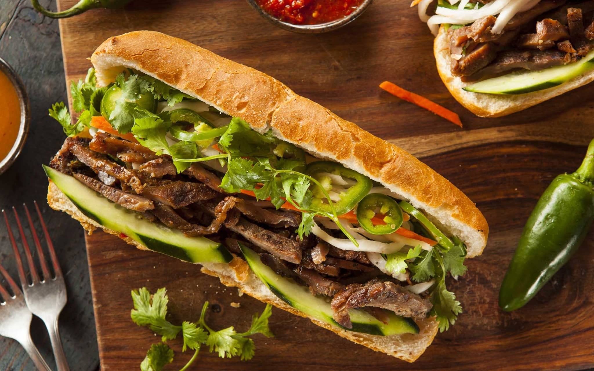 Banh mi: Sandwich mit Fleisch