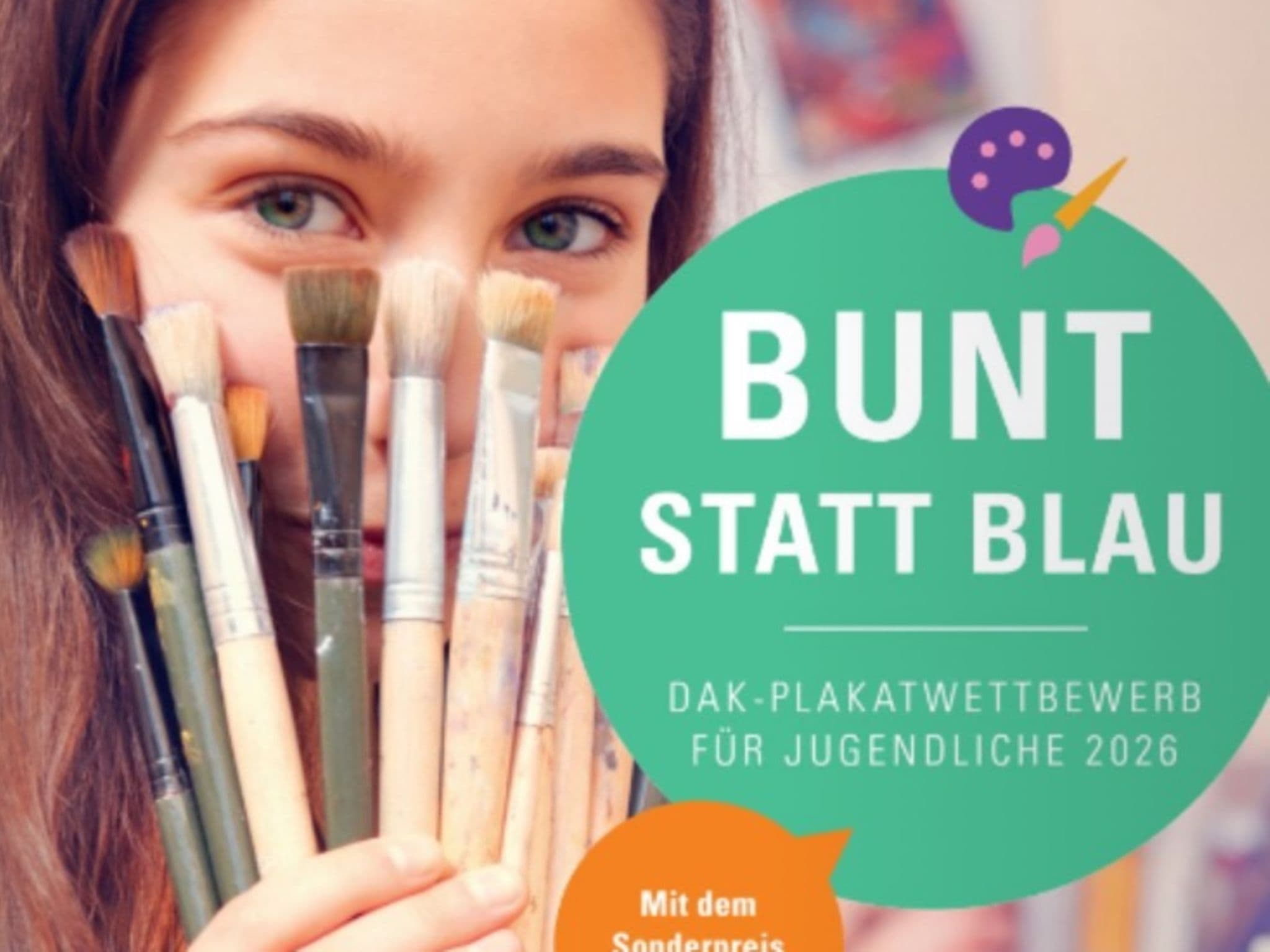 Kampagnenmotiv Bunt statt blau
