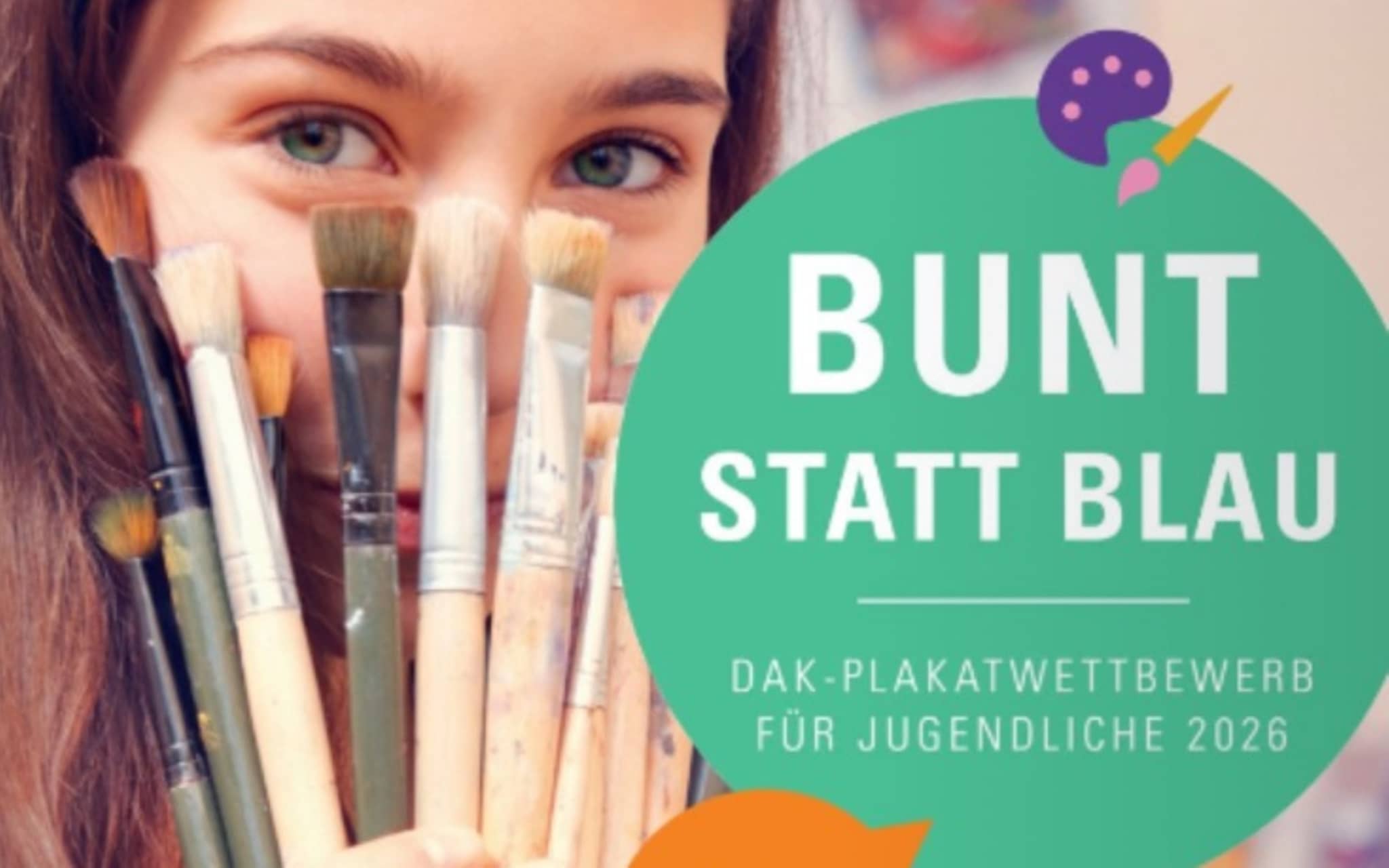 Kampagnenmotiv Bunt statt blau