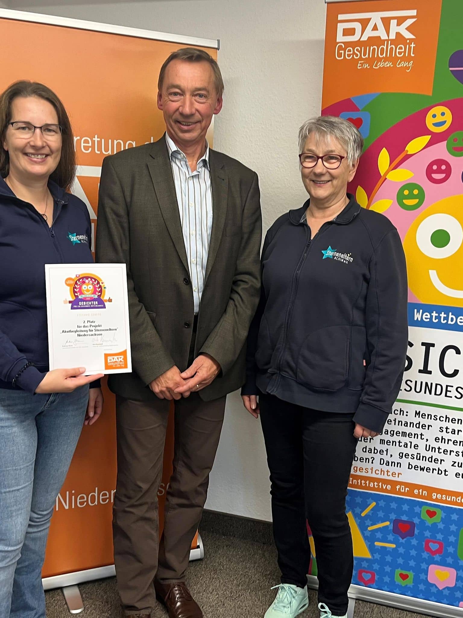 Bild: Platz 2 in Niedersachsen beim Wettbewerb Gesichter für ein gesundes Miteinander
