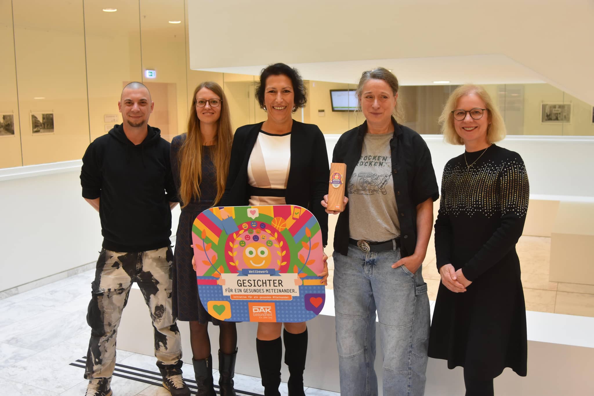 1. Platz Landessieger Brandenburg 2025 beim Wettbewerb "Gesichter für ein gesundes Miteinander".