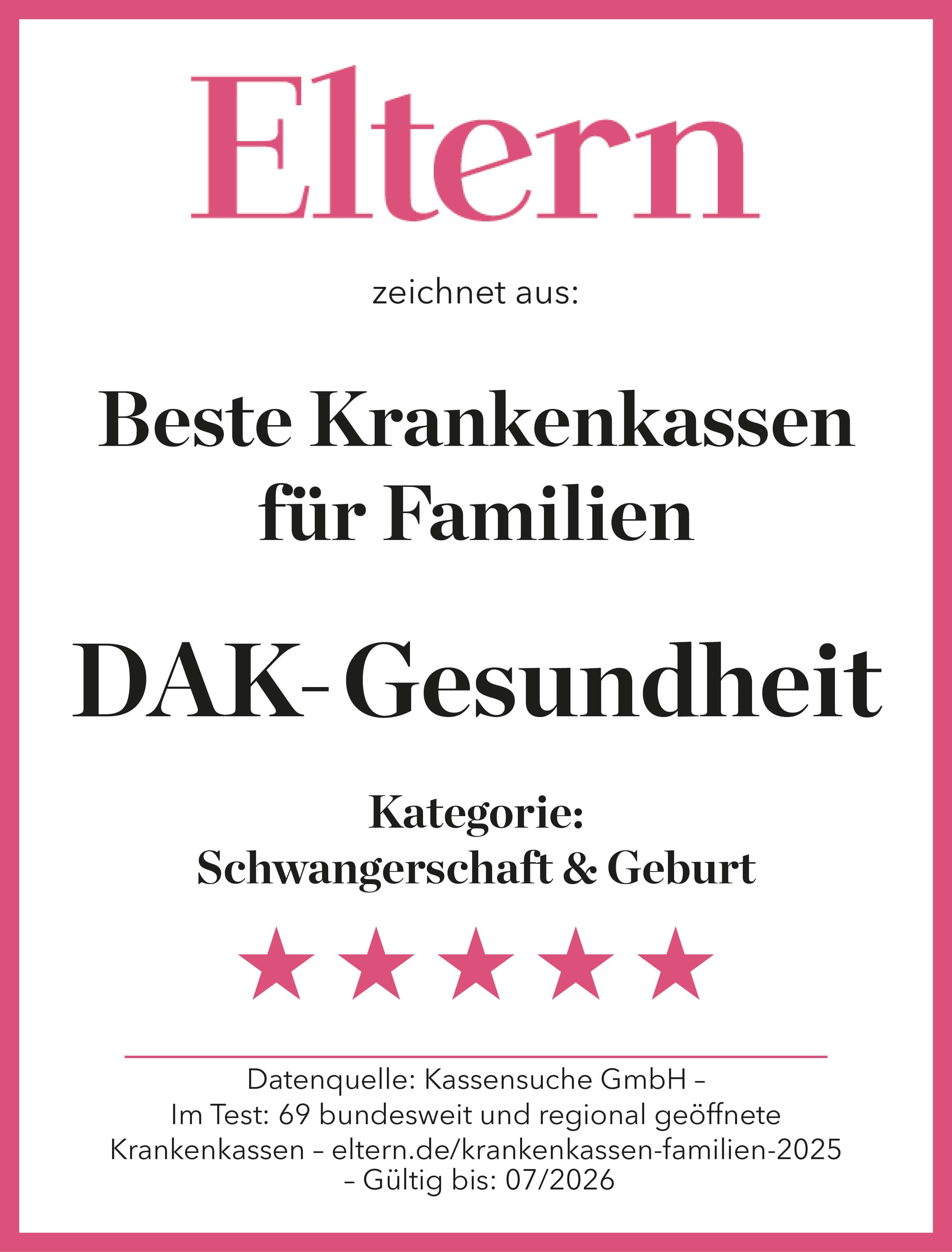 5_Sterne_Schwangerschaft_Geburt_DAK