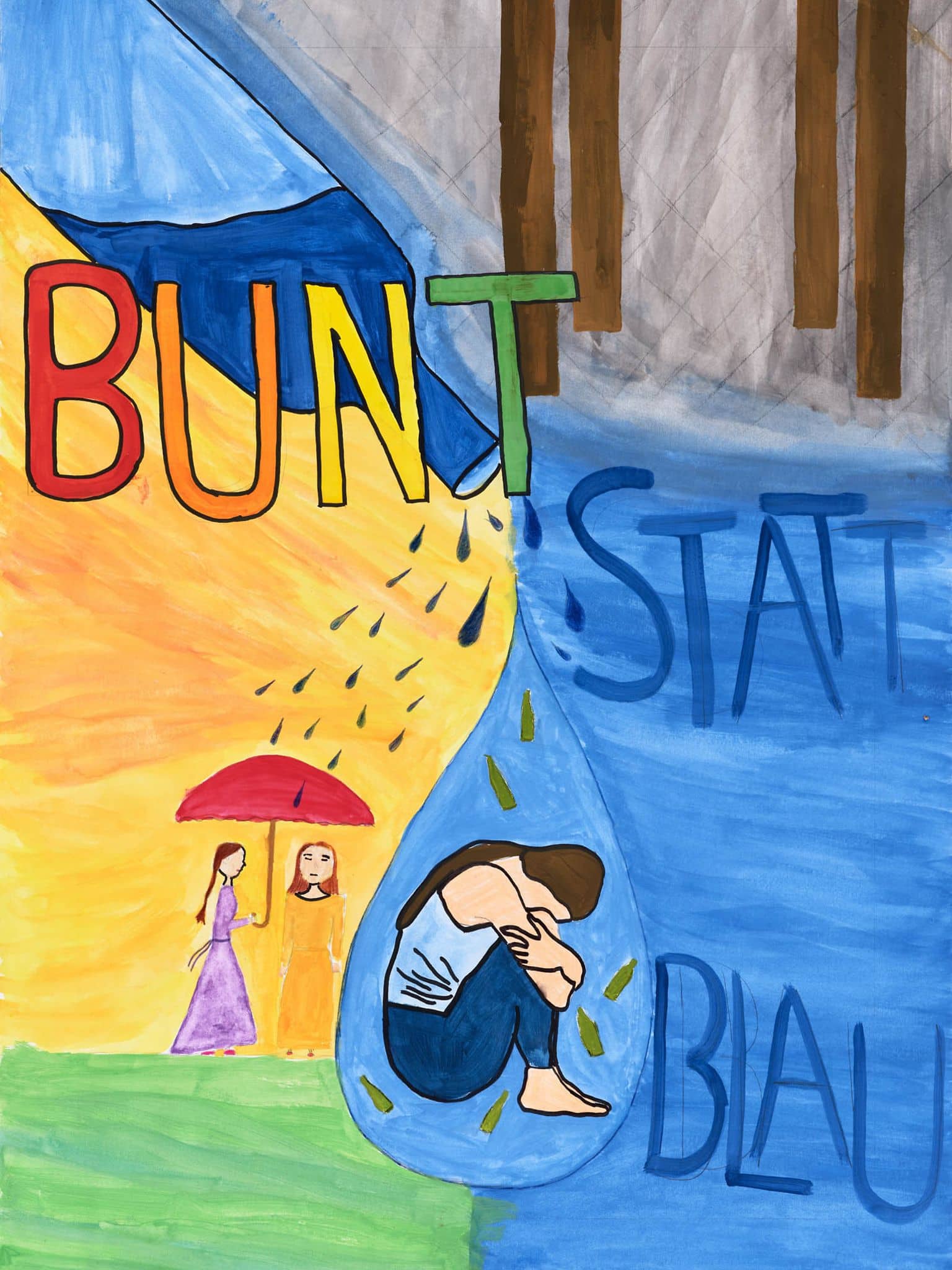 Motivbild Kampagne "bunt statt blau"