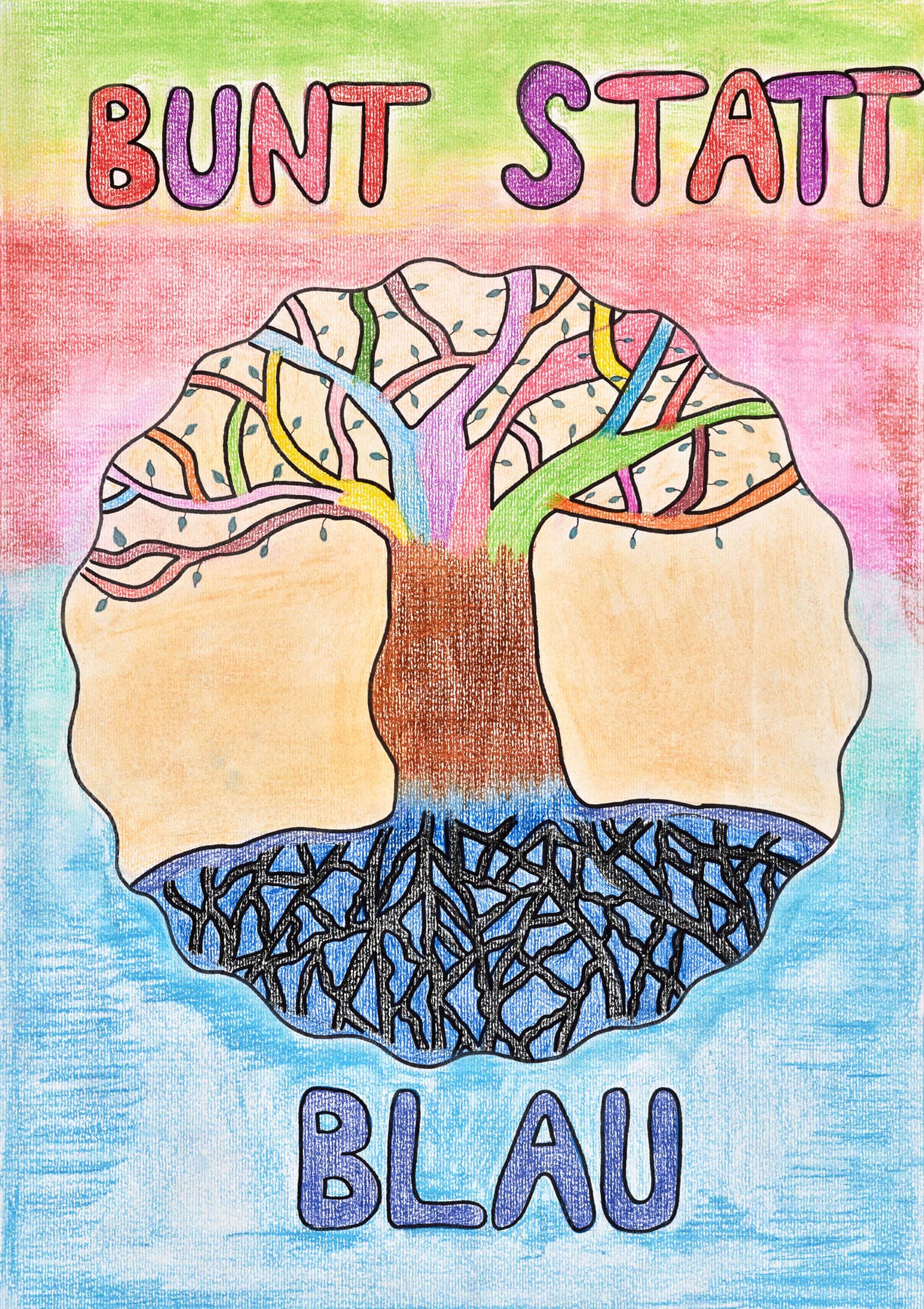 Motivbild Kampagne "bunt statt blau"