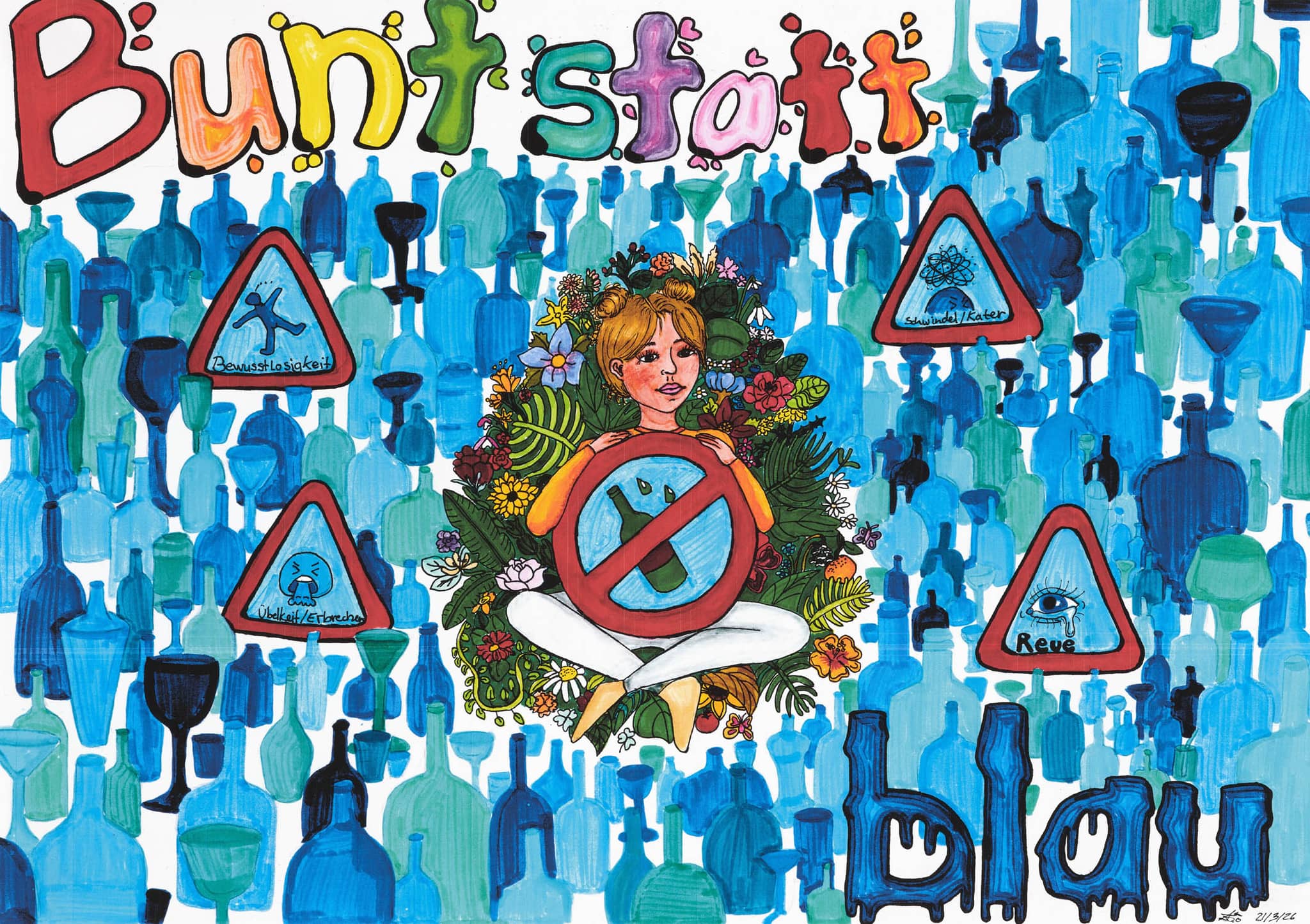 Motivbild Kampagne "bunt statt blau"