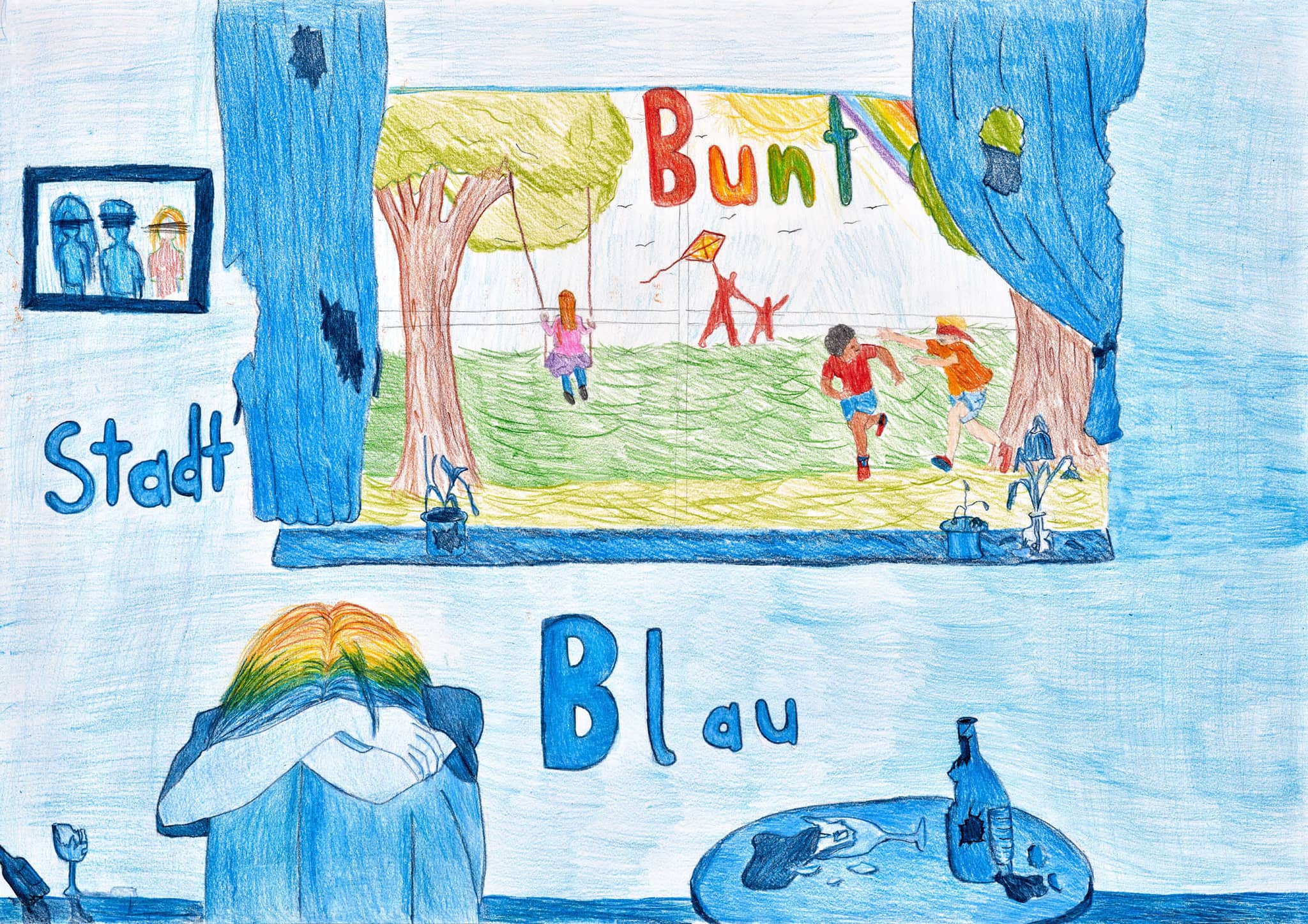 Motivbild Kampagne "bunt statt blau"