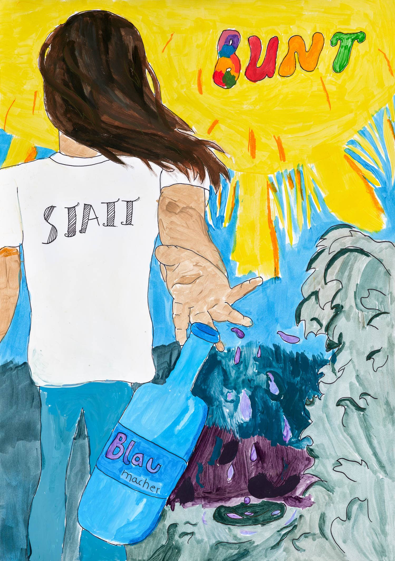 Motivbild Kampagne "bunt statt blau"