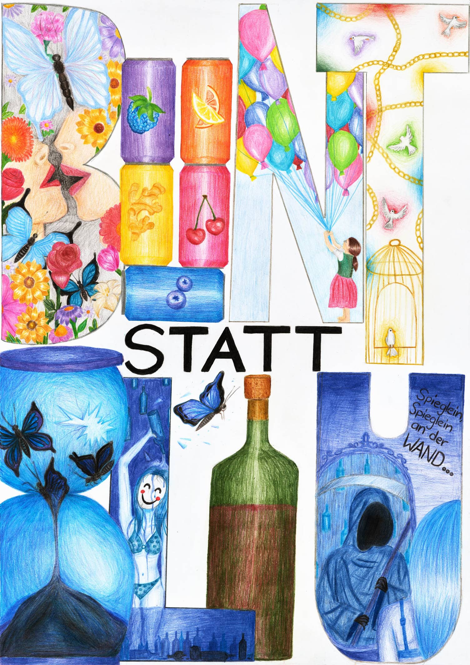 Motivbild Kampagne "bunt statt blau"