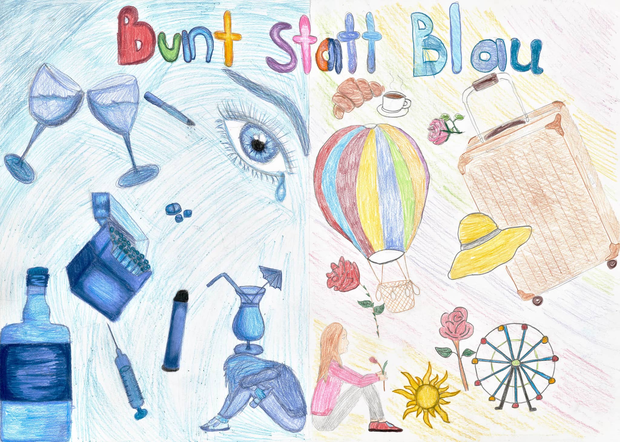 Motivbild Kampagne "bunt statt blau"