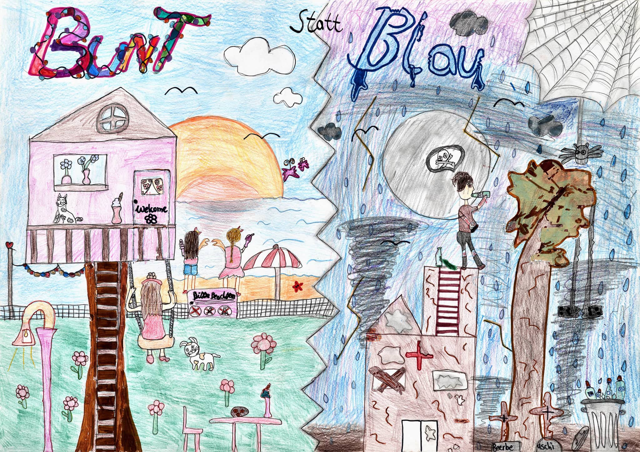 Motivbild Kampagne "bunt statt blau"