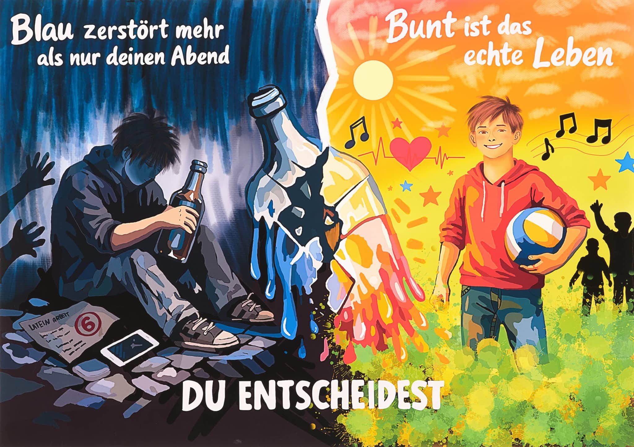 Motivbild Kampagne "bunt statt blau"