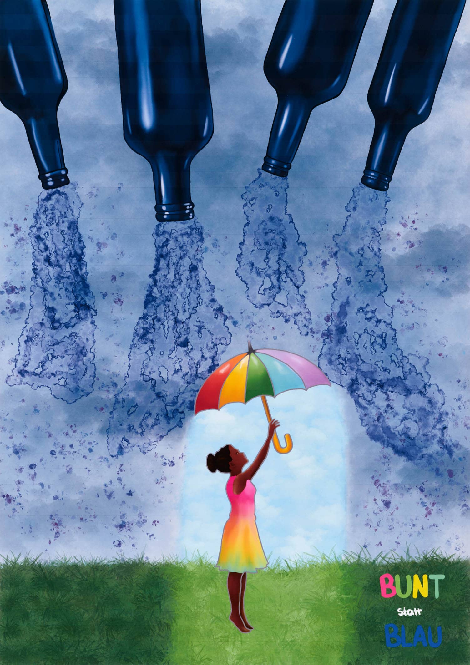 Motivbild Kampagne "bunt statt blau"
