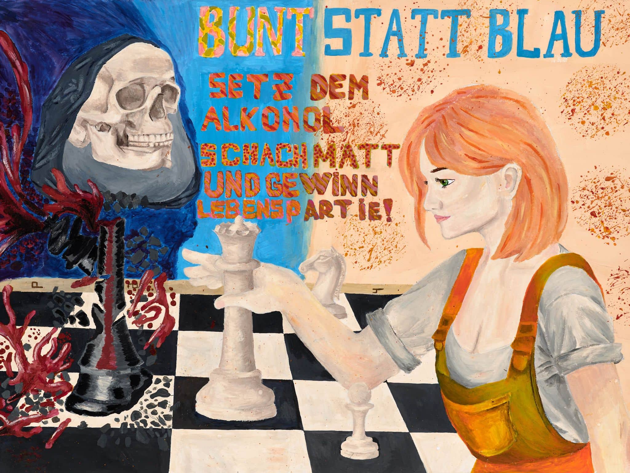 Motivbild Kampagne "bunt statt blau"
