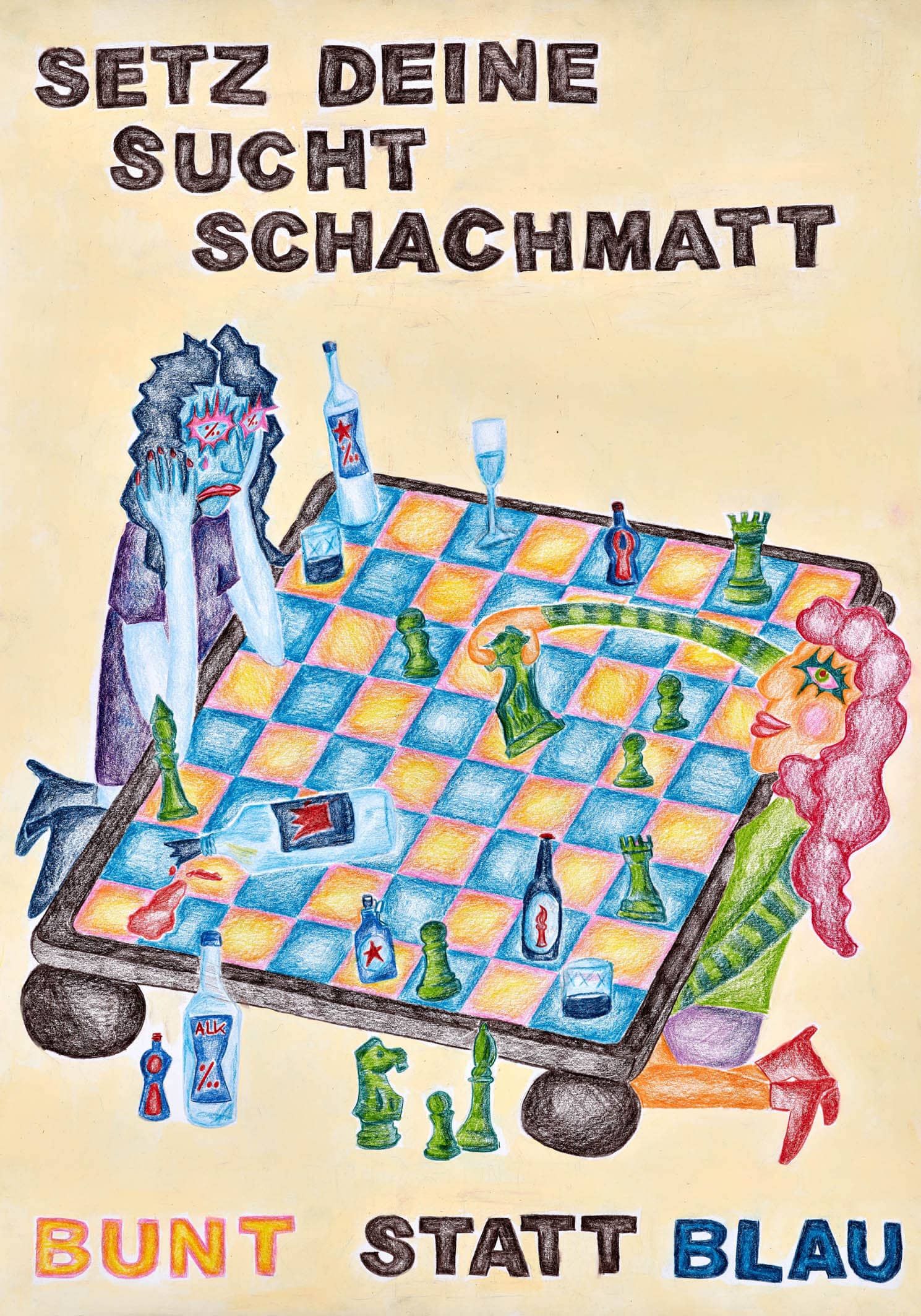 Motivbild Kampagne "bunt statt blau"
