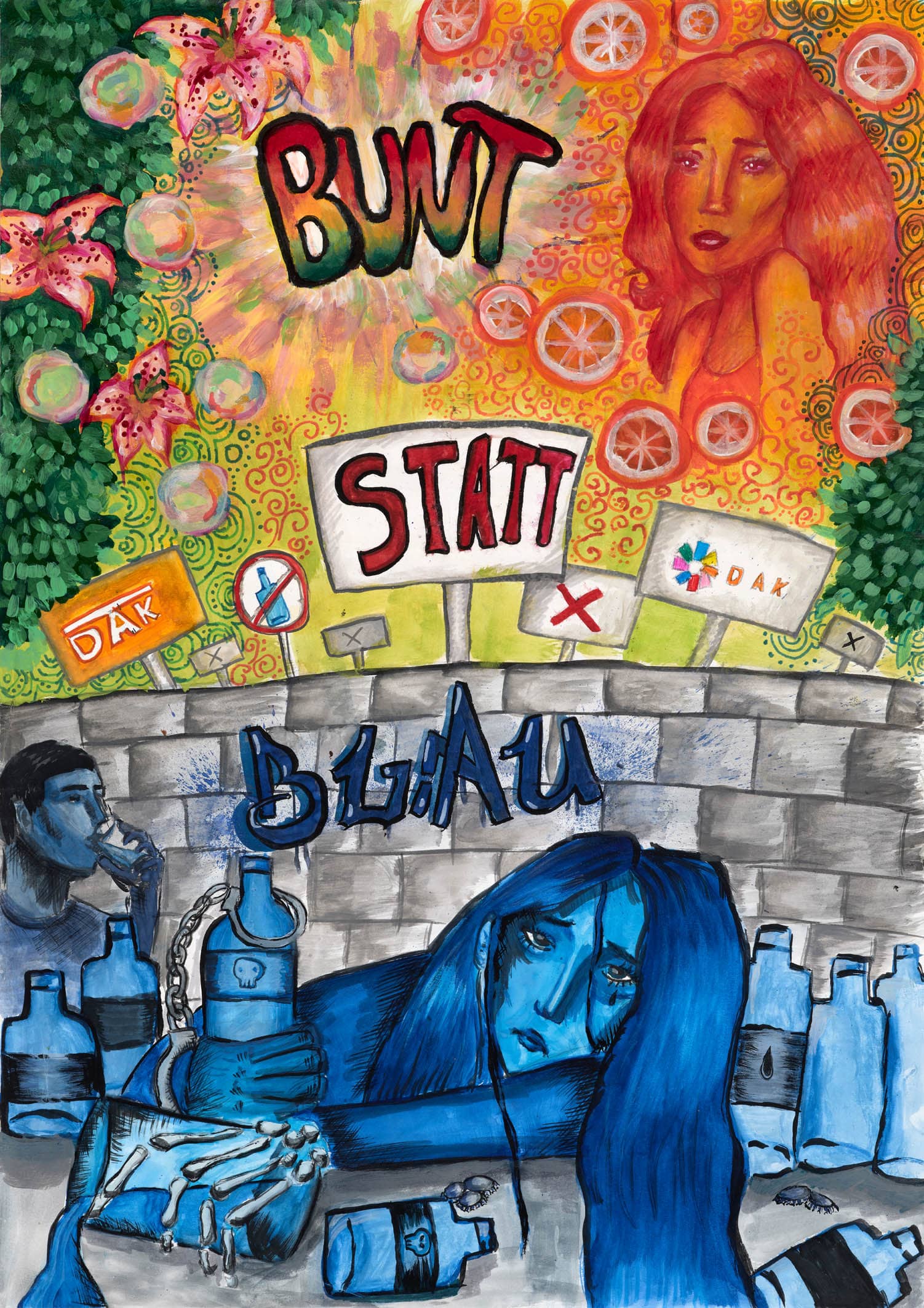 Motivbild Kampagne "bunt statt blau"
