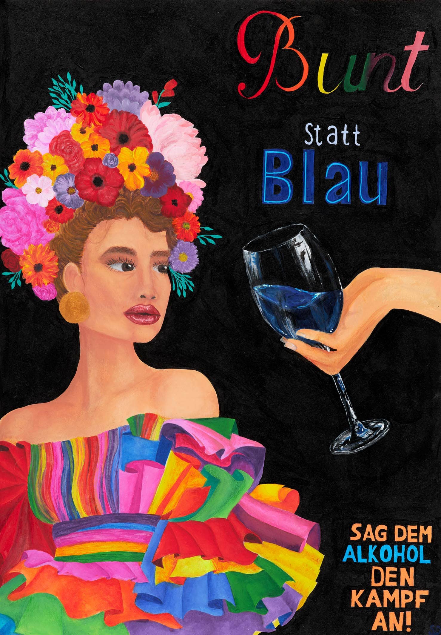 Motivbild Kampagne "bunt statt blau"