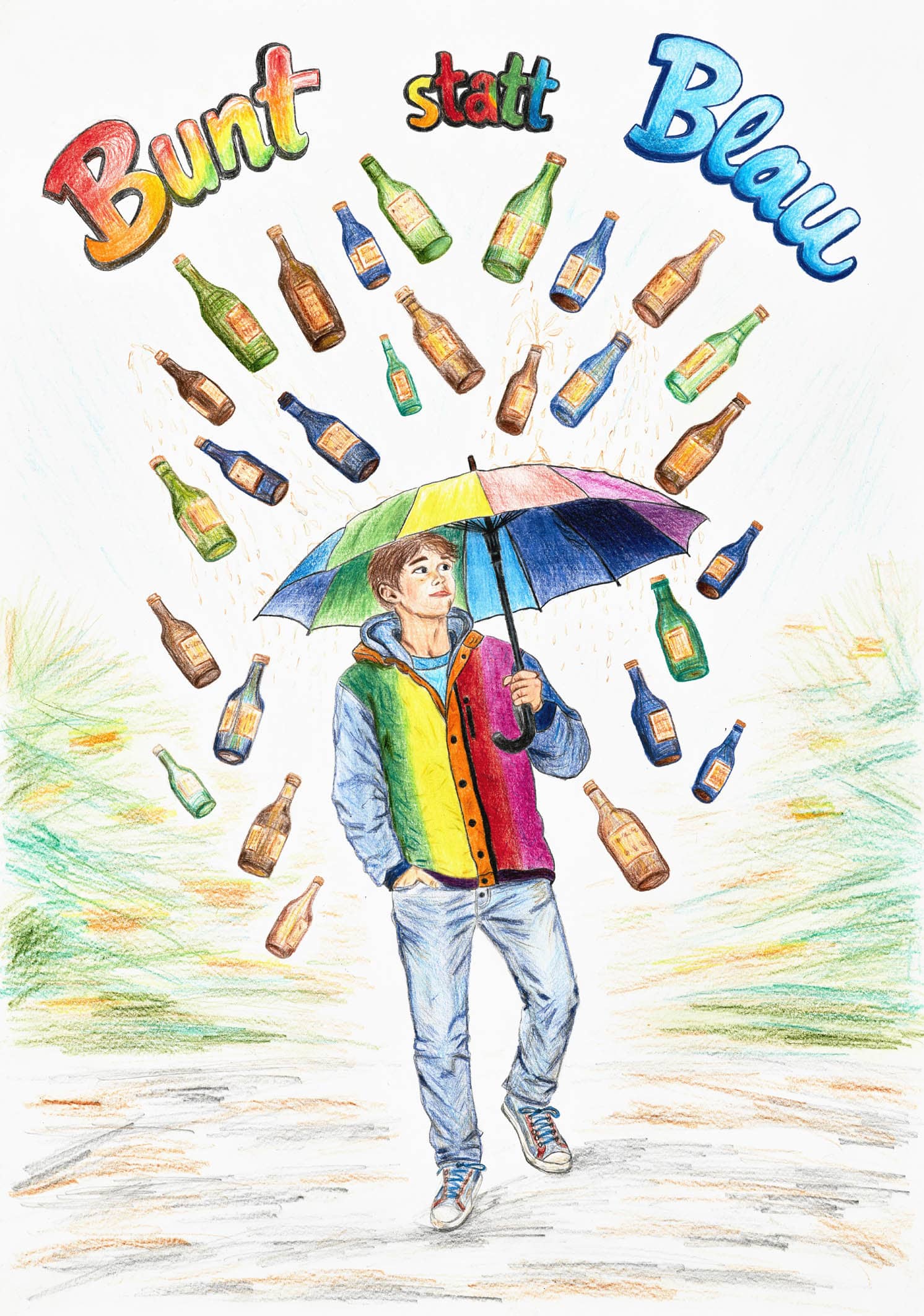 Motivbild Kampagne "bunt statt blau"