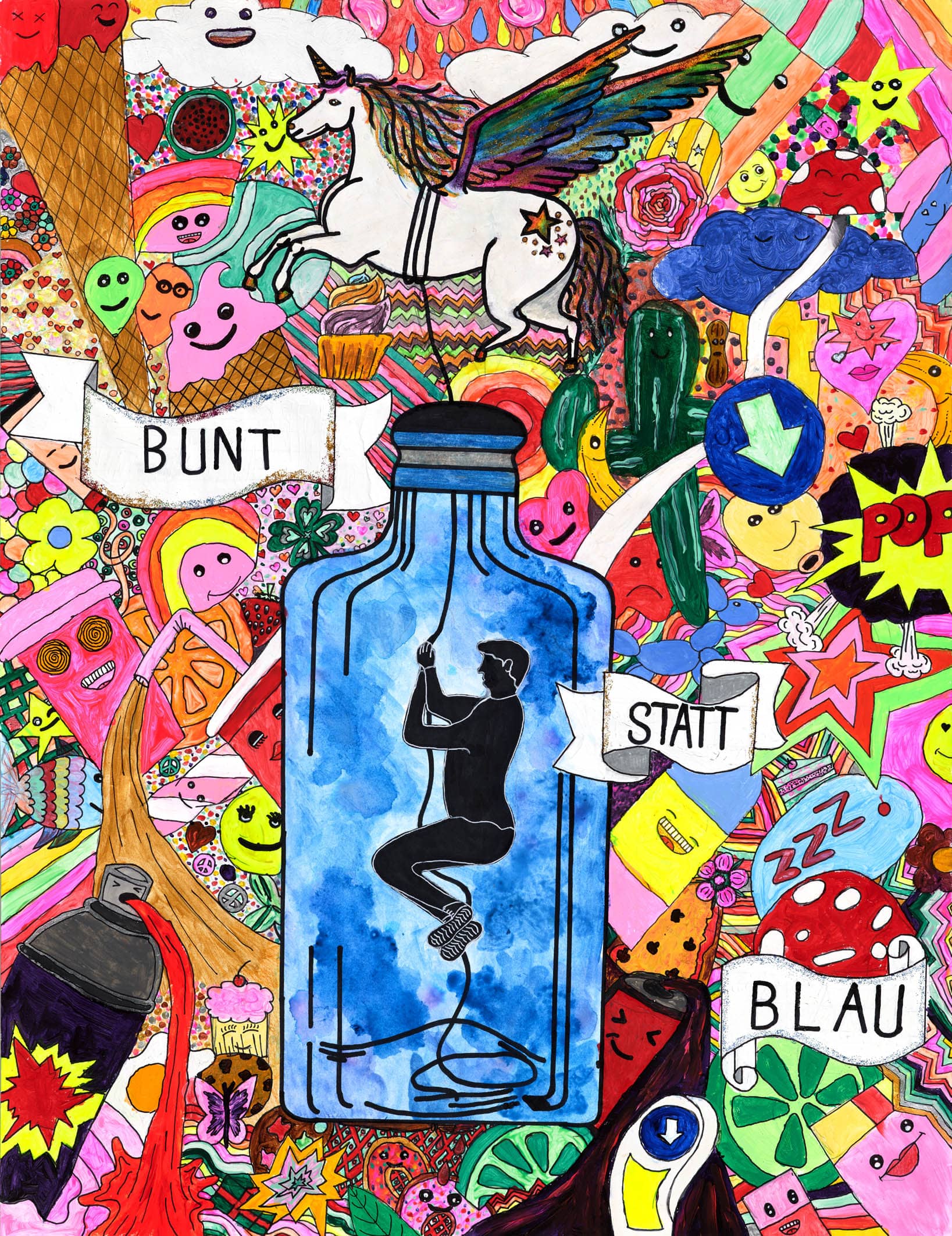 Motivbild Kampagne "bunt statt blau"