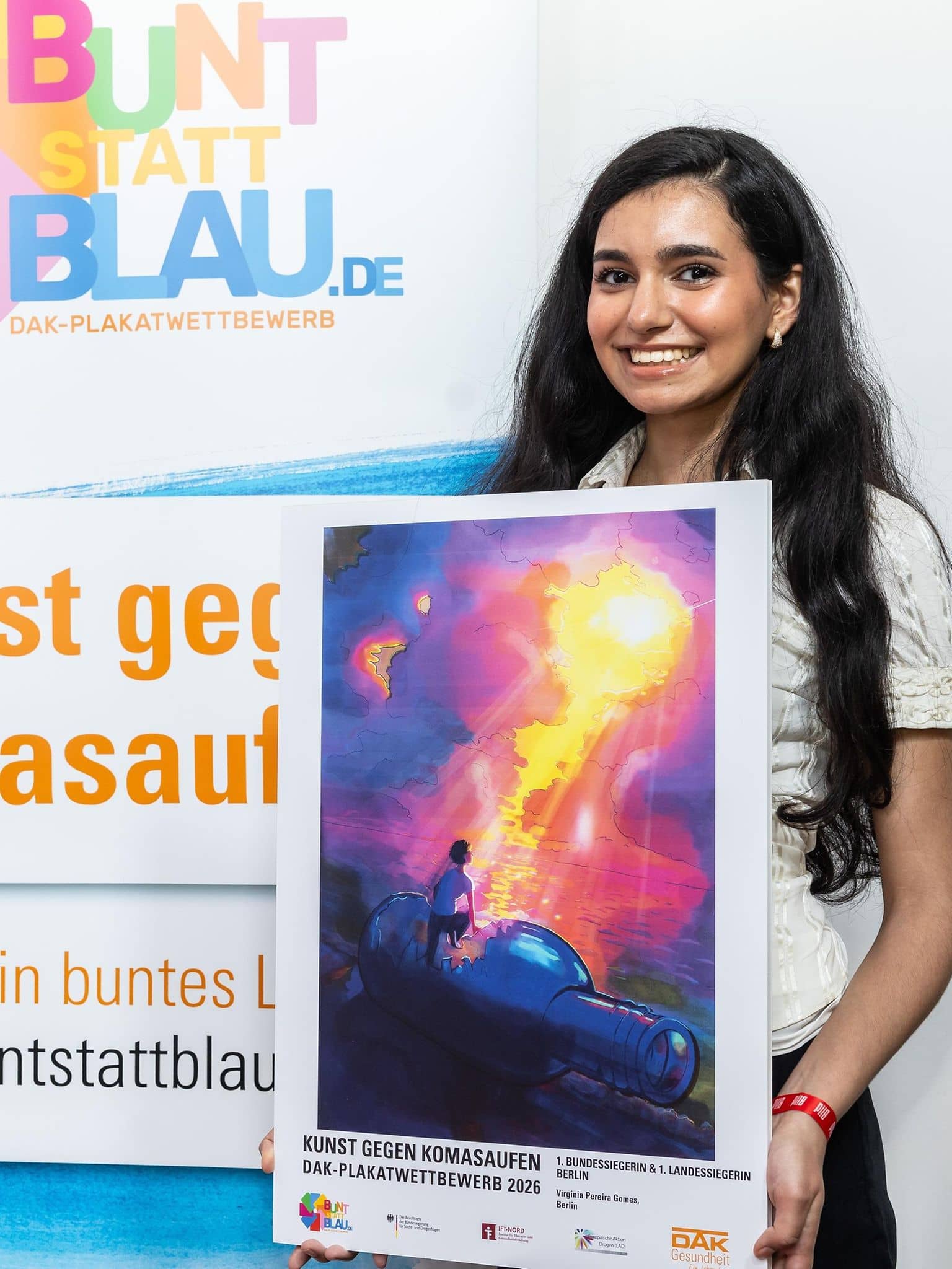 1.Platz: Bundessiegerin des Wettbewerbs Bunt statt blau 2026