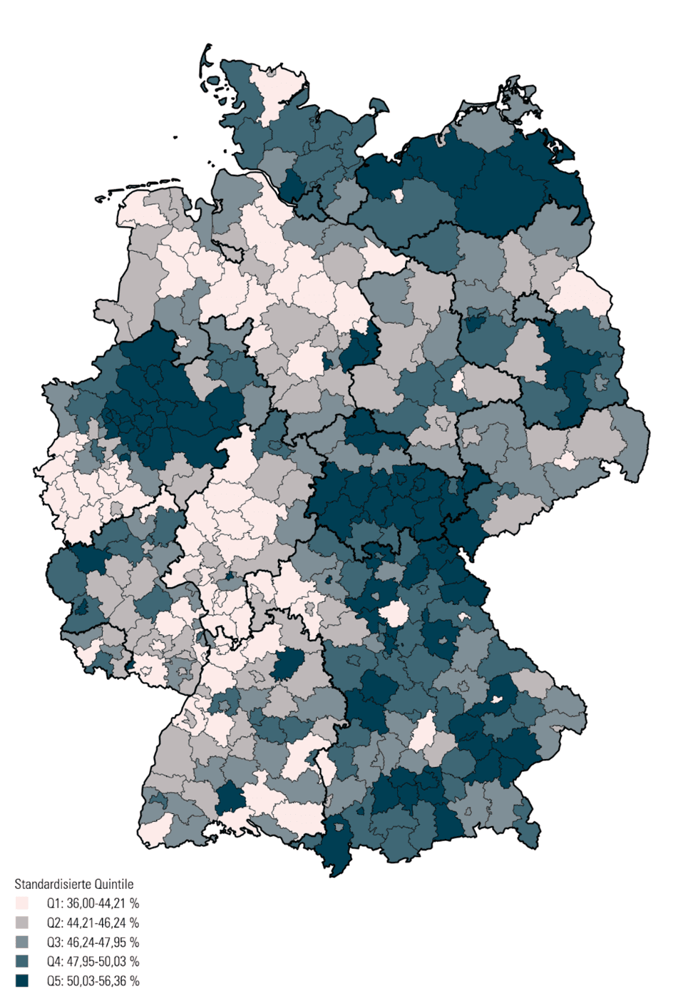 DAK-Pflegereport 2026: Anteil erstmaliger Eintritte in Pflegegrad 3 oder 4 mit mindestens einem Krankenhausaufenthalt.