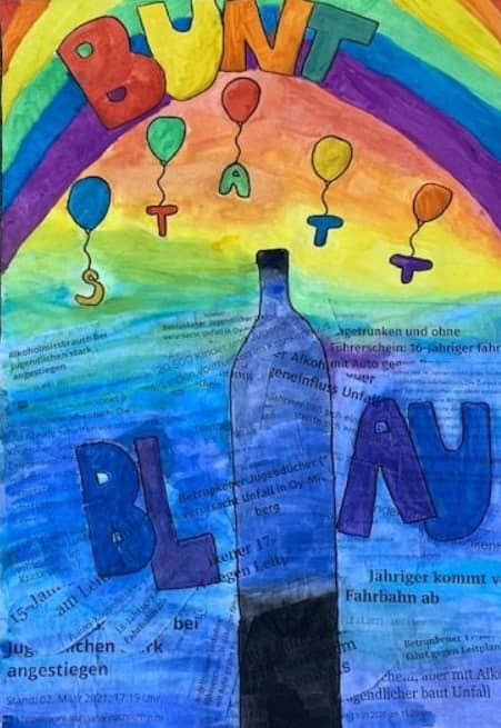 Motivbild Kampagne "bunt statt blau" 2.Platz